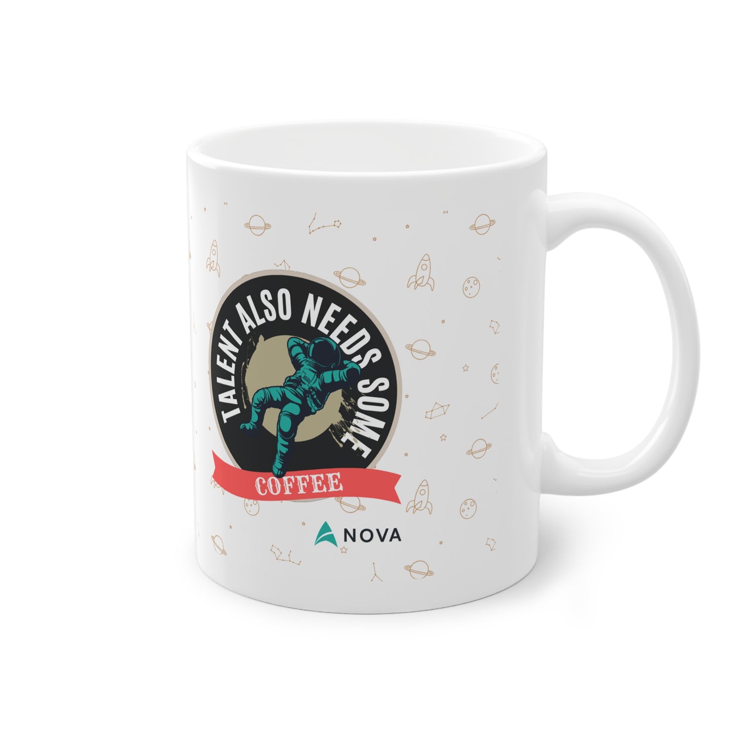 Talent also needs some coffee | Mug, 11oz/0.33ml