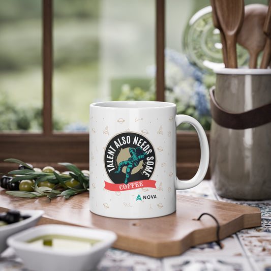 Talent also needs some coffee | Mug, 11oz/0.33ml